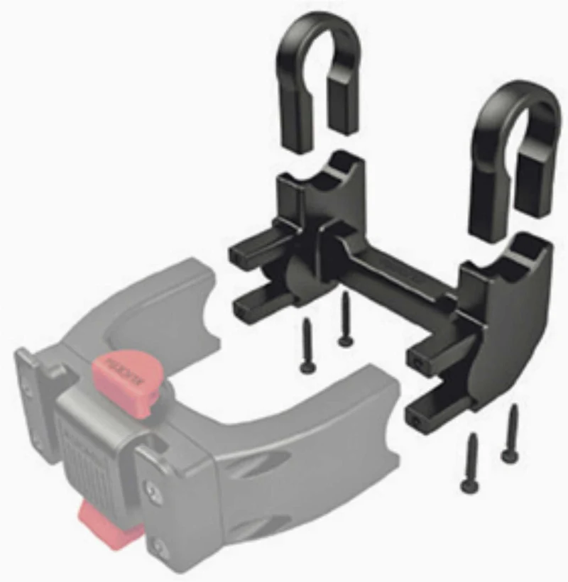 KLICKfix Distanzset E 90 Grad für Lenker Adapter E schwarz