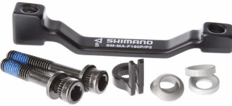 Shimano Scheibenbremsadapter von PM-Gabel/-Rahmen auf PM-Bremssattel v+h 180