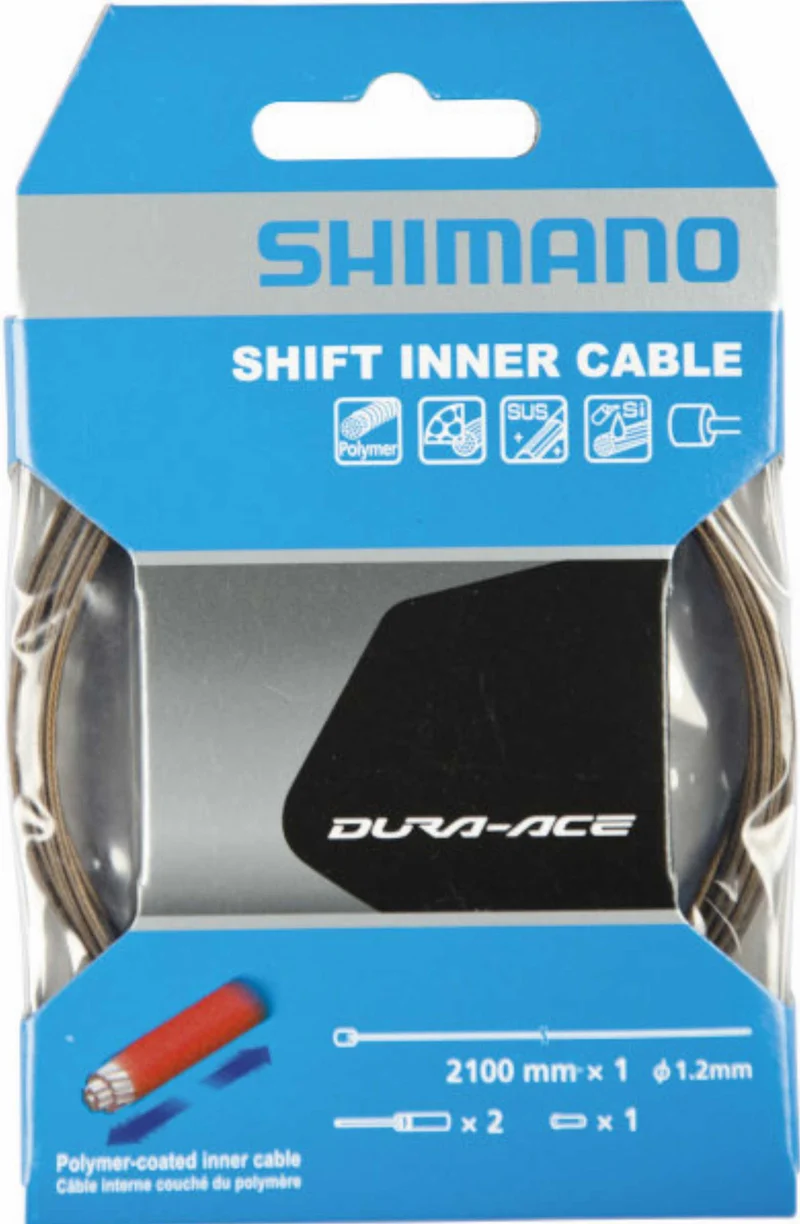 Shimano Schaltzug DURA-ACE polymerbeschichtet, Edelstahl, polymerbeschichtet, 2.100 mm,
