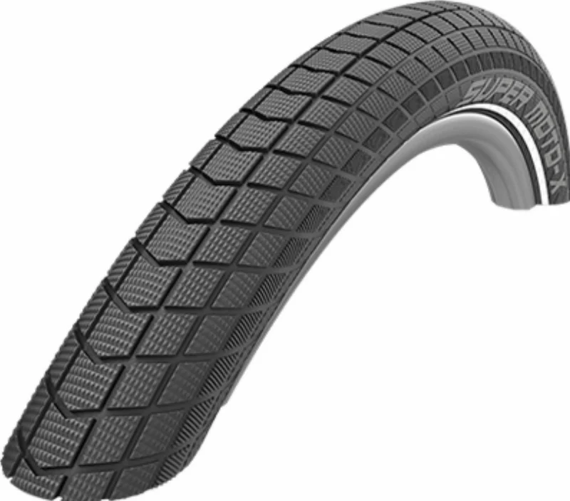 Schwalbe SUPER MOTO-X Perf, GreenGuard, SnakeSkin 26" Drahtreifen Black-Reflex 62-559
