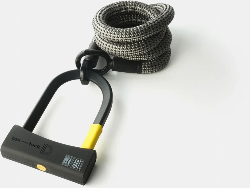 tex-lock eyelet Textilschloss mit Ösen inkl. D-lock Bundle Bügelschloss