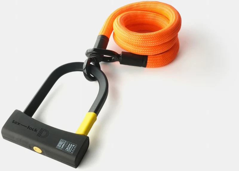tex-lock eyelet Textilschloss mit Ösen inkl. D-lock Bundle Bügelschloss