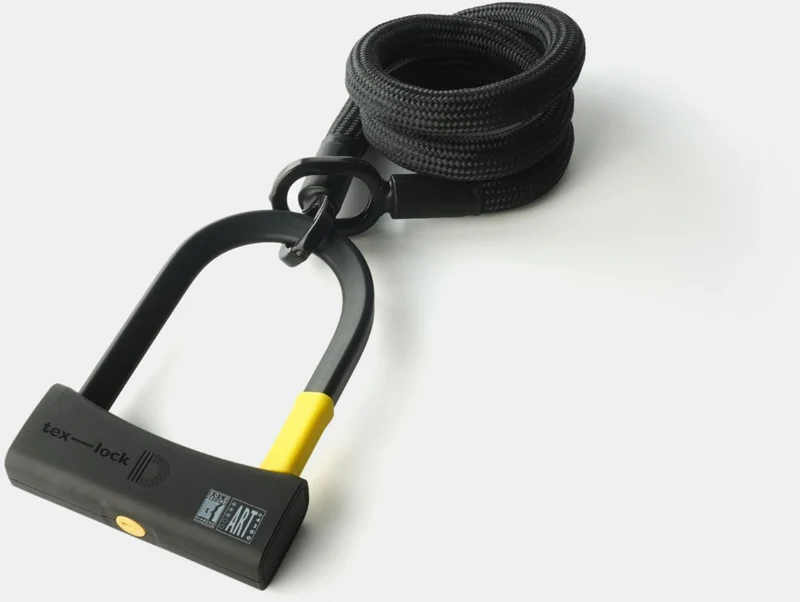 tex-lock eyelet Textilschloss mit Ösen inkl. D-lock Bundle Bügelschloss