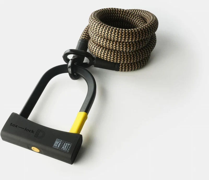 tex-lock eyelet Textilschloss mit Ösen inkl. D-lock Bundle Bügelschloss
