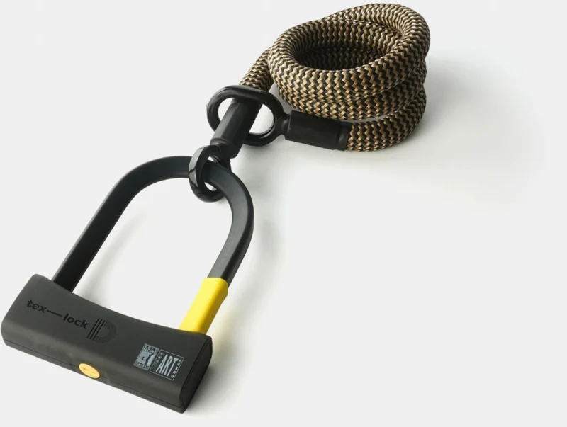 tex-lock eyelet Textilschloss mit Ösen inkl. D-lock Bundle Bügelschloss
