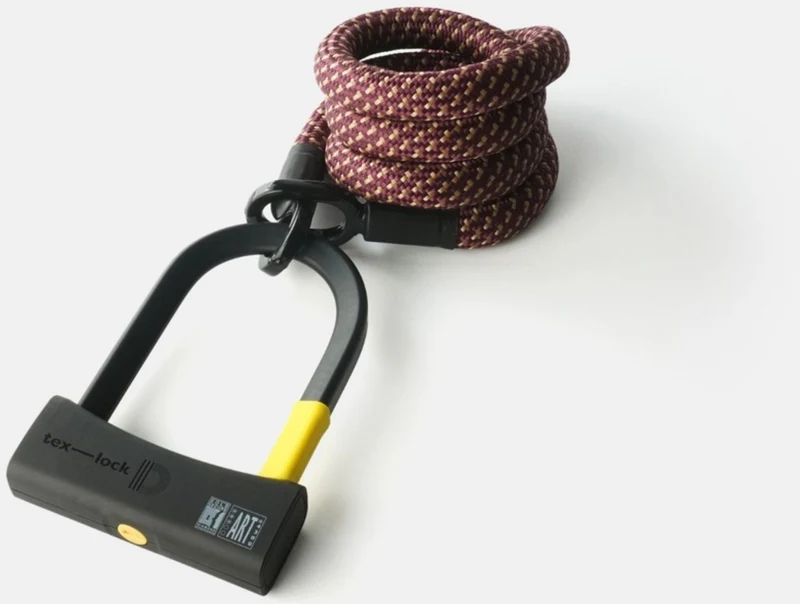 tex-lock eyelet Textilschloss mit Ösen inkl. D-lock Bundle Bügelschloss