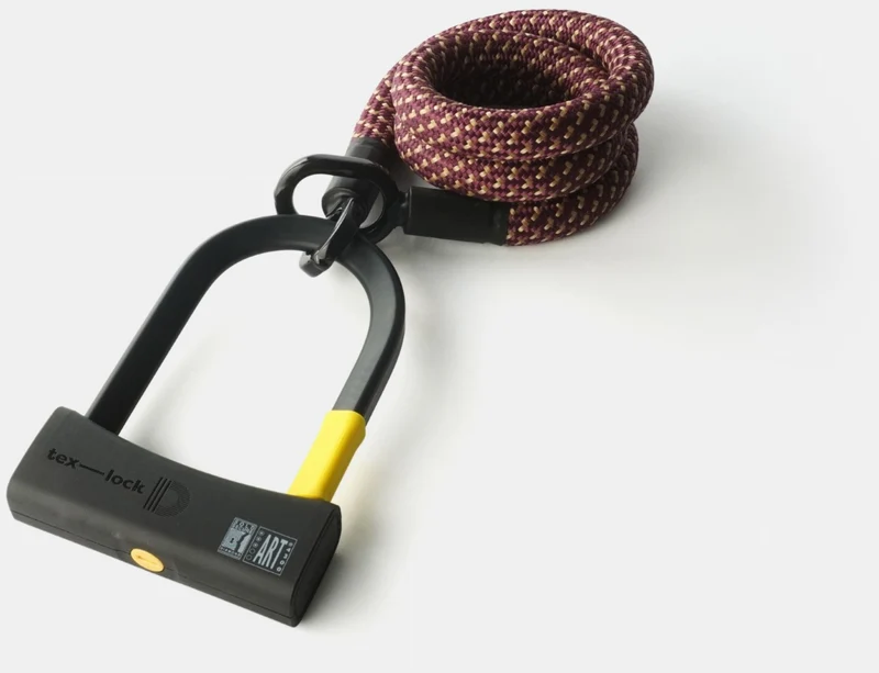 tex-lock eyelet Textilschloss mit Ösen inkl. D-lock Bundle Bügelschloss