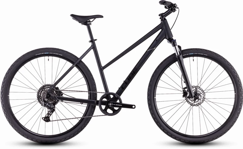 Cube Nature One Crossrad Trapeze 28" black´n´black