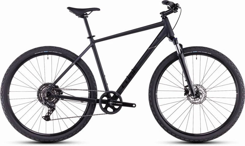 Cube Nature One Crossrad Diamant 28" black´n´black