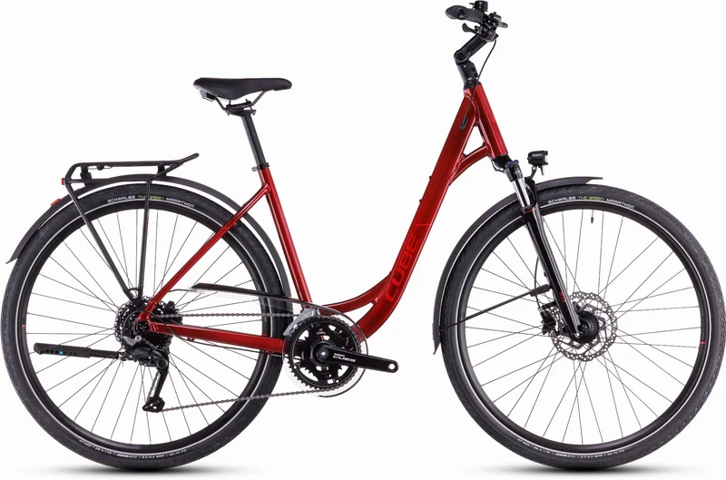Cube Touring Pro Trekkingrad Easy Entry 28" maroon´n´pearl