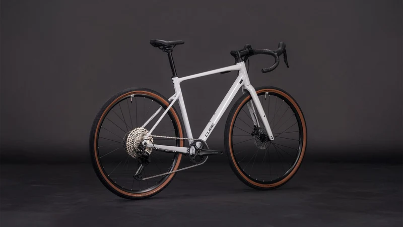 Cube Nuroad EX Gravelbike Diamant cotton´n´grey