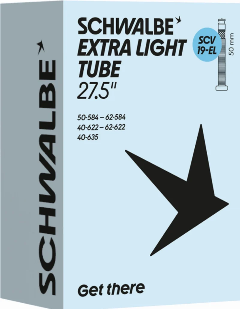 Schwalbe Extra Light Schlauch 27,5"/28"/29" NR. 19-EL schwarz ETRTO 40/62-584/635