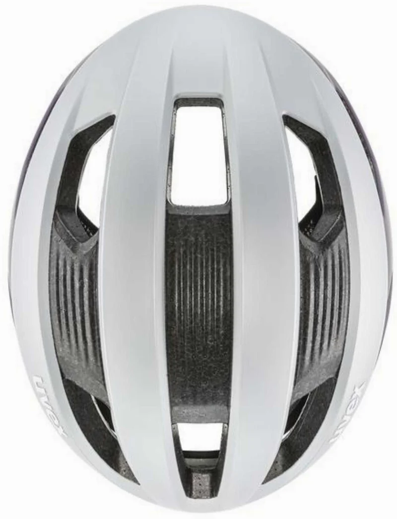 Uvex Rise CC Rennrad-Helm silver - plum matt