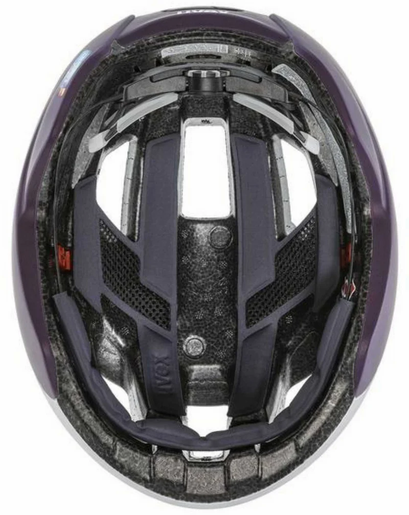 Uvex Rise CC Rennrad-Helm silver - plum matt