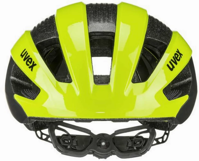 Uvex Rise CC Rennrad-Helm neon yellow-black