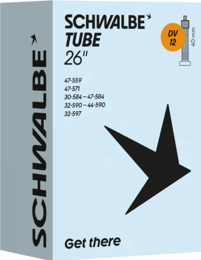 Schwalbe Standard Schlauch 26" NR. 12 schwarz ETRTO 30/47-559/597