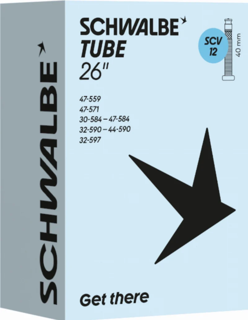 Schwalbe Standard Schlauch 26" NR. 12 schwarz ETRTO 30/47-559/597