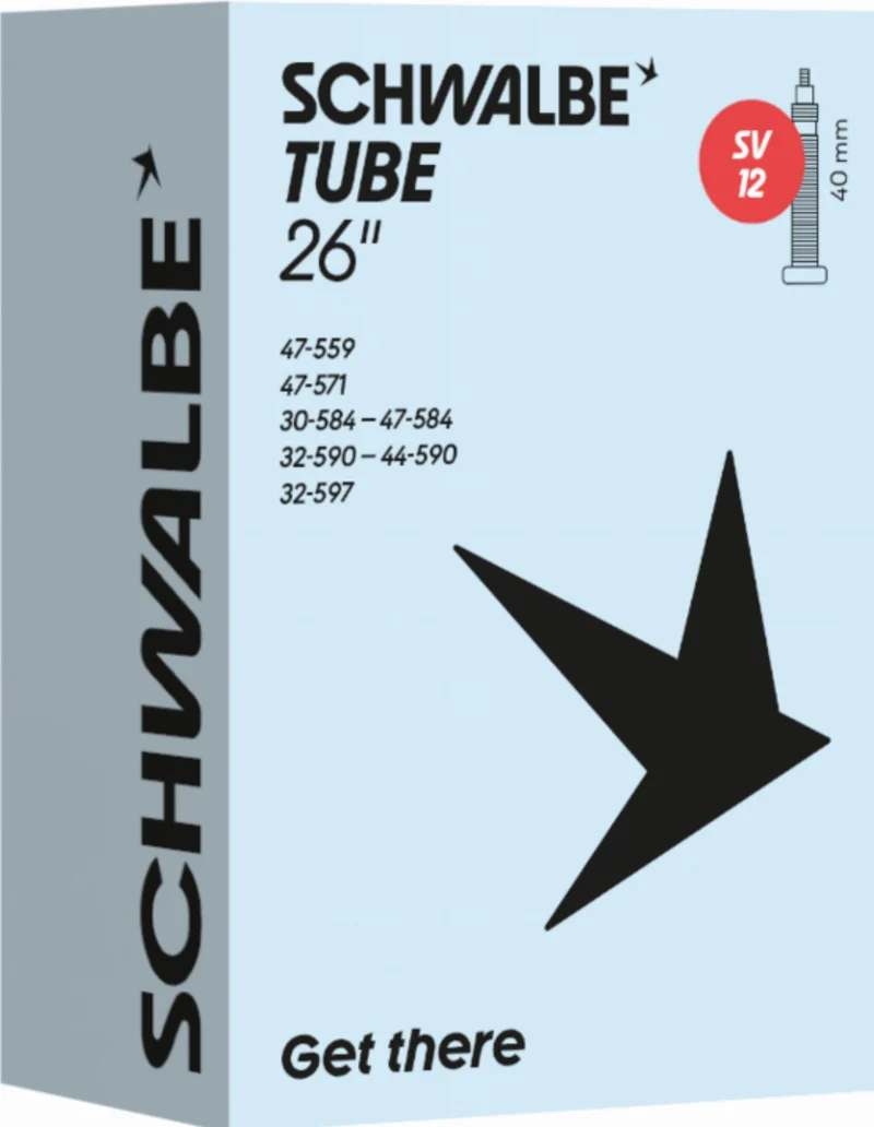 Schwalbe Standard Schlauch 26" NR. 12 schwarz ETRTO 30/47-559/597