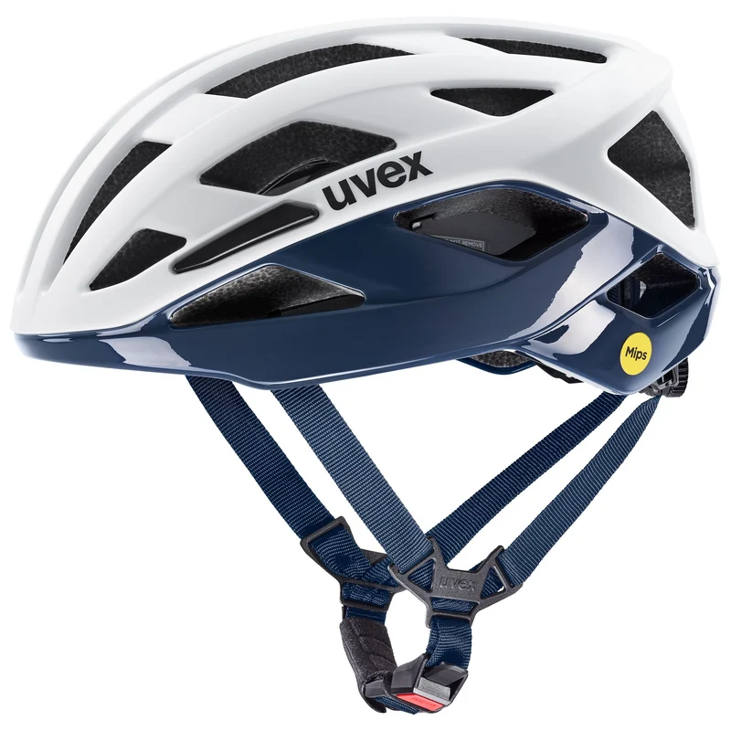 Uvex I-Volute Mips Rennrad-Helm white-dusk blue matt