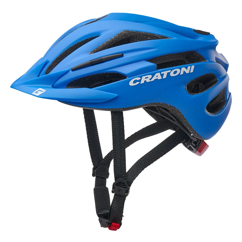 Cratoni Pacer Jr. Kinder-Helm blue-white matt