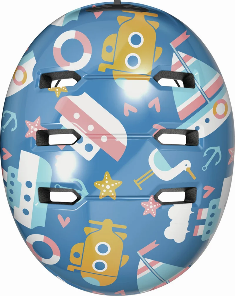 Abus Skurb Kid Kinder-Helm blue sailor