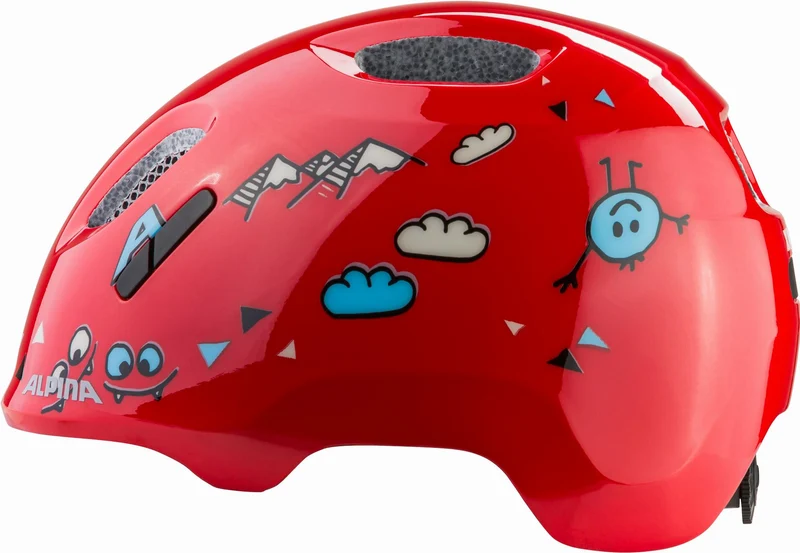 Alpina Ximo 2 Kinder-Helm red smile gloss