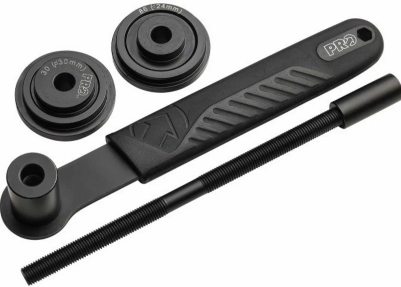 Pro Innenlager-Einpresswerkzeug Press-Fit, 24 mm/30 mm Achsen, schwarz