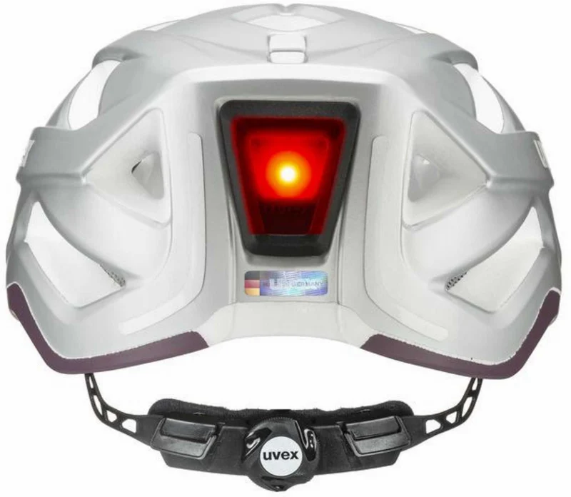 Uvex City Active Helm silver plum matt