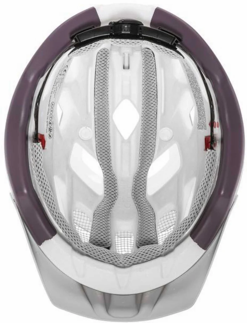 Uvex City Active Helm silver plum matt