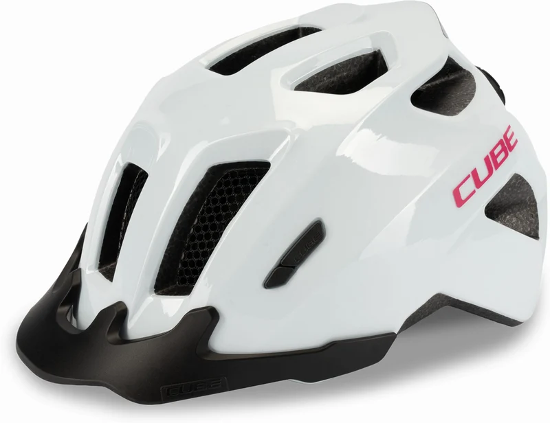 Cube Fink Kinder-Helm flashwhite'n'pink