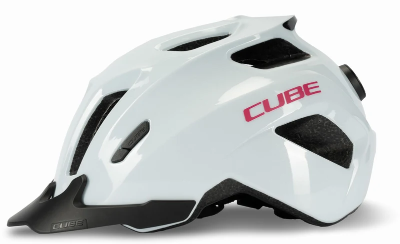 Cube Fink Kinder-Helm flashwhite'n'pink