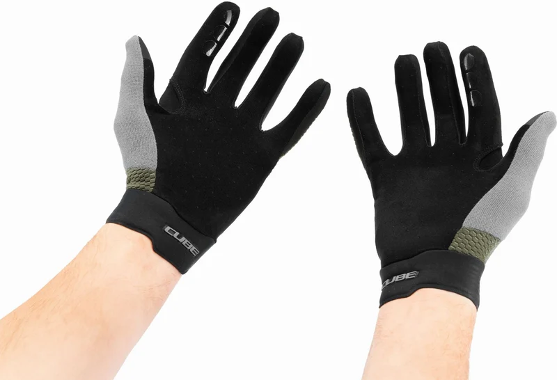 Cube Gravity TM Handschuhe lang olive´n´grey
