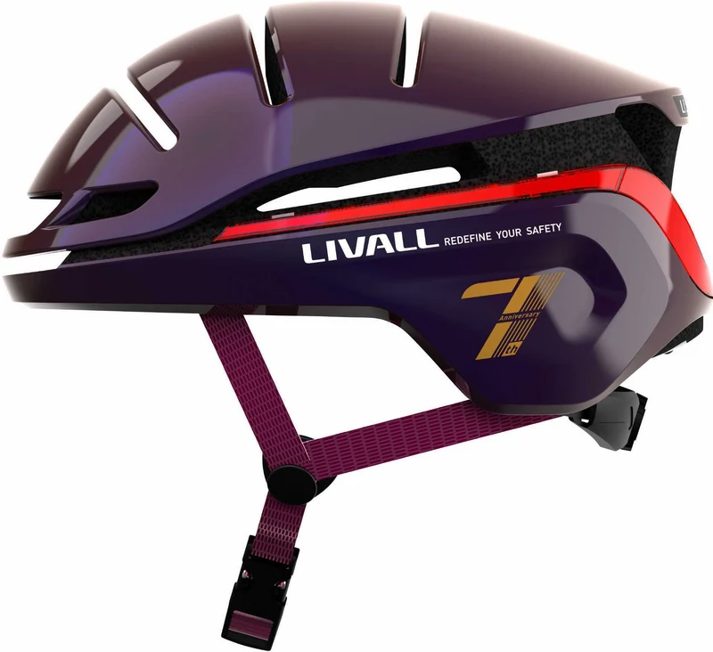 B-Ware - Livall EVO21 Helm + BR 80 Fernbedienung violett (Gebrauchtware)