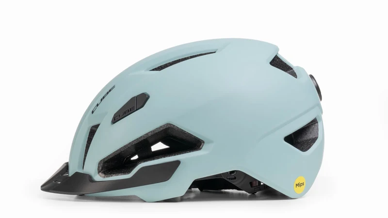 Cube Evoy Hybrid Helm skylight blue