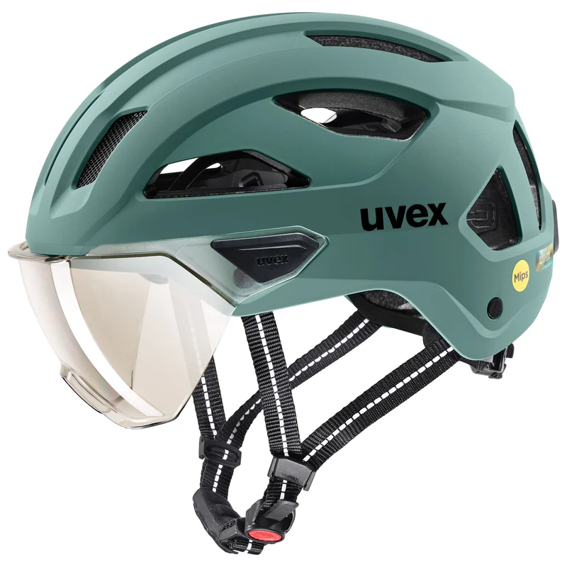 Uvex Stride Visor Mips Helm sage green matt