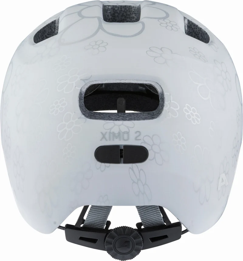 Alpina Ximo 2 LE Kinder-Helm pearl white flowers matt