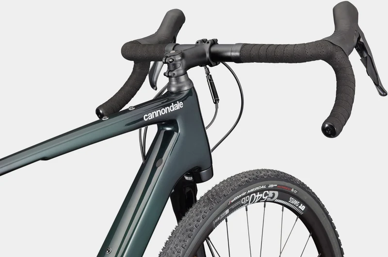 Cannondale Topstone Carbon 2 Lefty Gravelbike Diamant 28" green