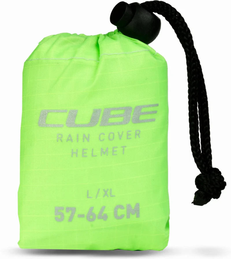 Cube Helm Regenüberzug green