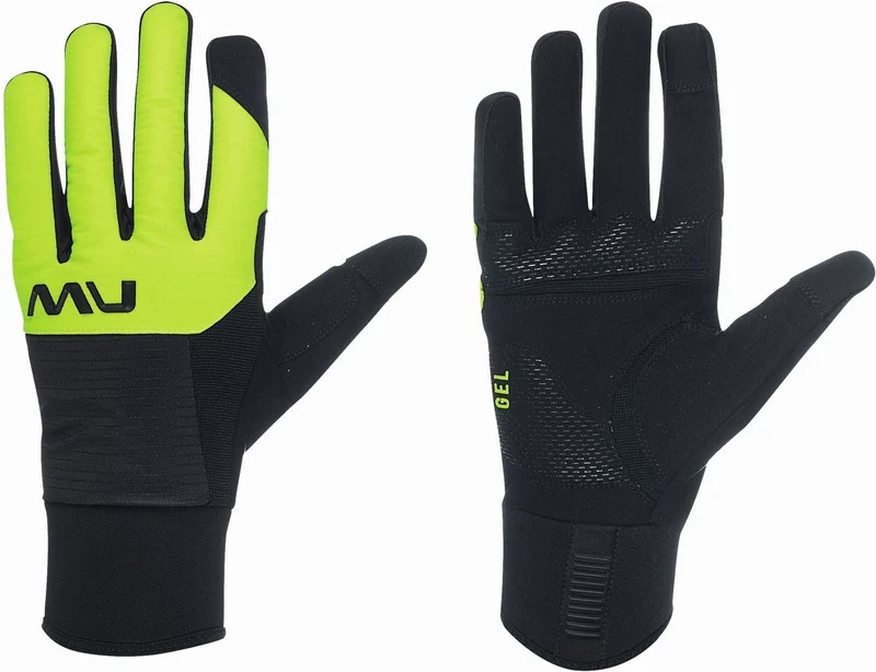 Northwave Fast Gel Glove Handschuhe lang Touchscreen-kompatibel black/yellow fluo