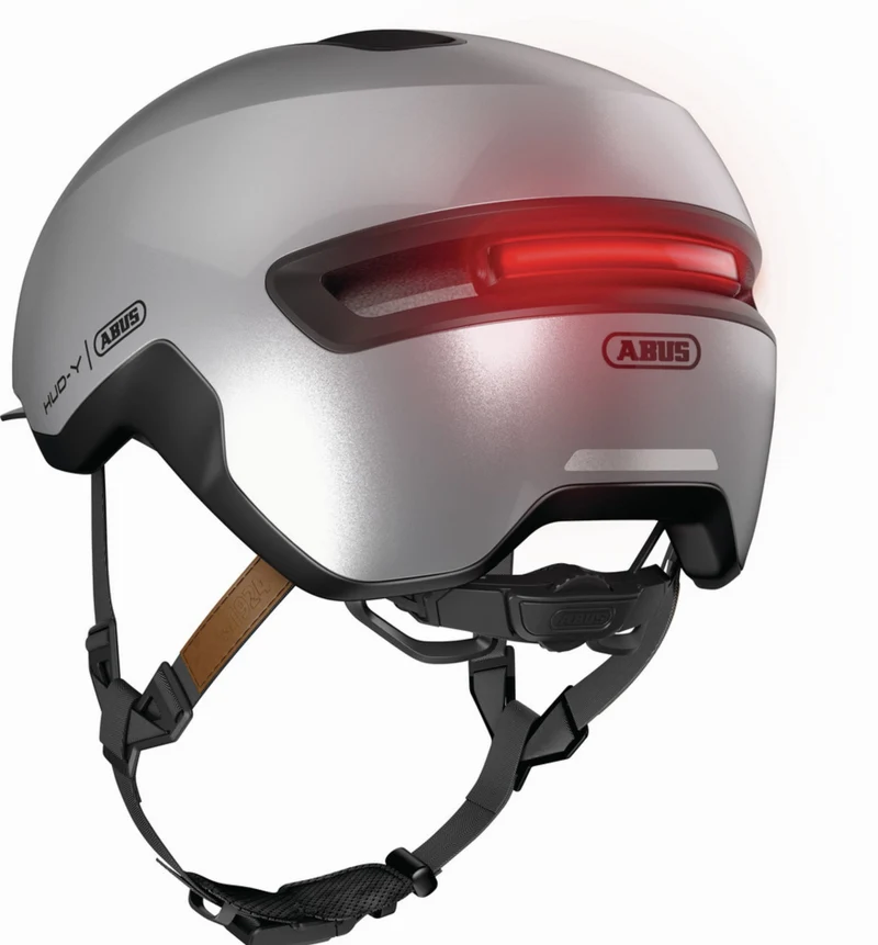 Abus Hud-Y Helm gleam silver