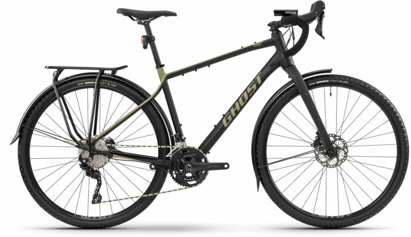 Ghost Asket Essential EQ Gravelbike Diamant 28" black/light kaki matt