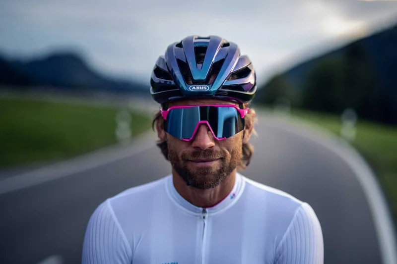 Abus StormChaser Rennrad-Helm zigzag blue
