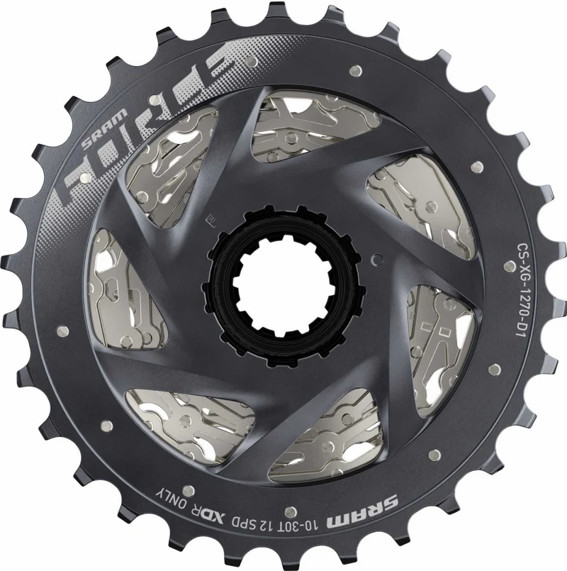 SRAM XG-1270 Kassette 12-fach silber/schwarz