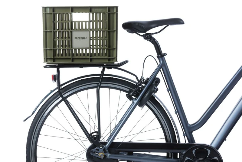 Basil Crate Fahrradkasten moss green