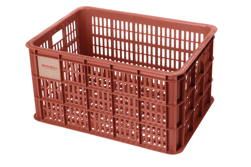 Basil Crate Fahrradkasten terra red