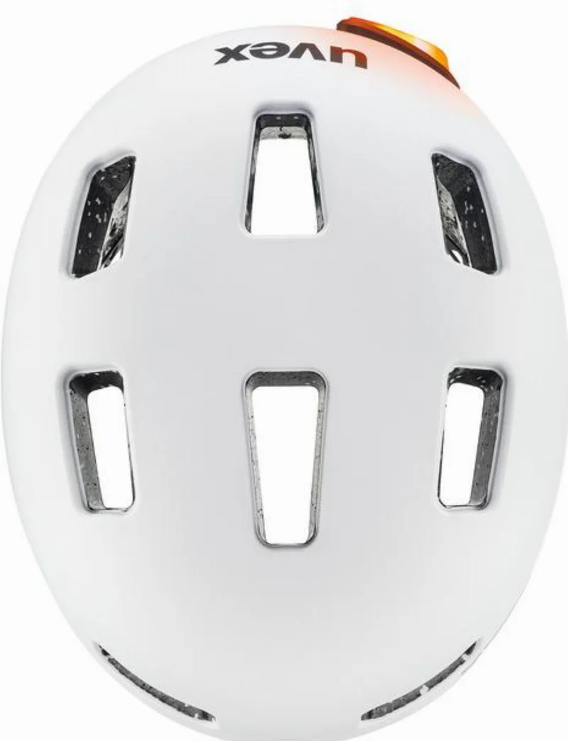 Uvex City 4 Helm white skyfall matt