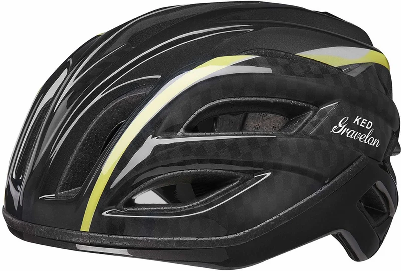 KED Gravelon Rennrad-Helm checkered flag