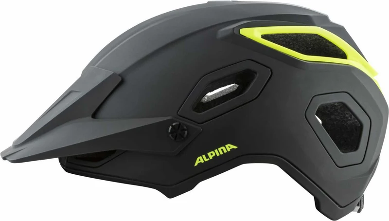 Alpina COMOX MTB-Helm black-neon matt