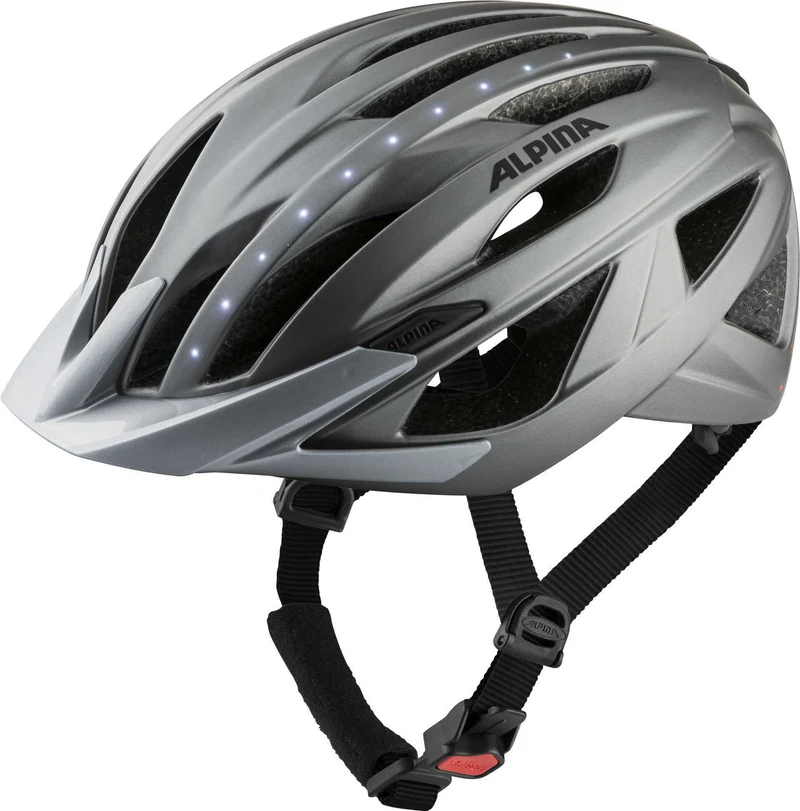 Alpina Haga LED Helm darksilver matt