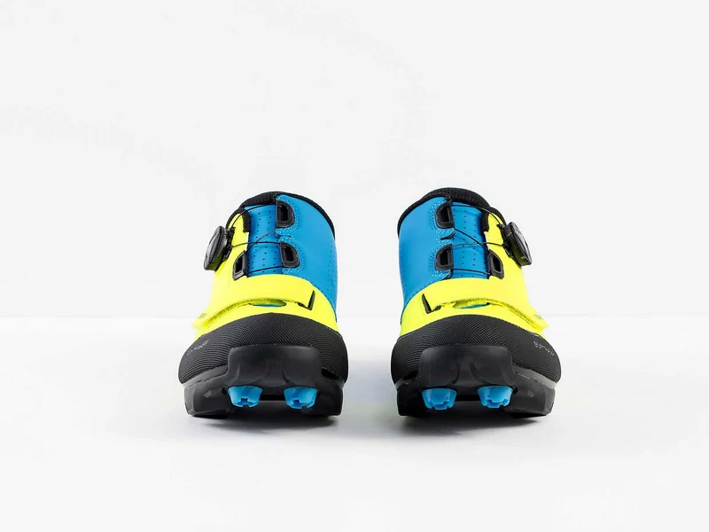 Bontrager Foray Mountain Schuhe Radioactive Yellow/Waterloo Blue